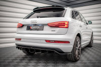 Maxton Design Middle diffuser rear extension DTM Look black gloss - Audi Q3 S-Line 8U Facelift