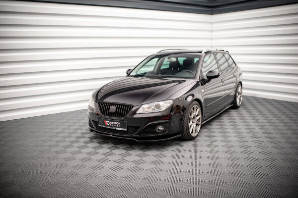 Maxton Design Frontansatz V.2 schwarz Hochglanz - Seat Exeo