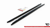 Maxton Design Side skirts extension extension black gloss - Seat Exeo