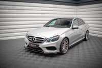 Maxton Design Frontansatz V.2 schwarz Hochglanz - Mercedes E AMG-Line Limosine W212 Facelift