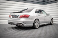 Maxton Design Middle diffuser rear extension DTM Look black gloss - Mercedes E AMG-Line Limosine W212 Facelift