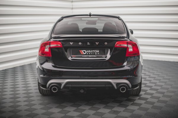 Maxton Design Rear extension Flaps diffuser black gloss - Volvo S60 R-Design MK2