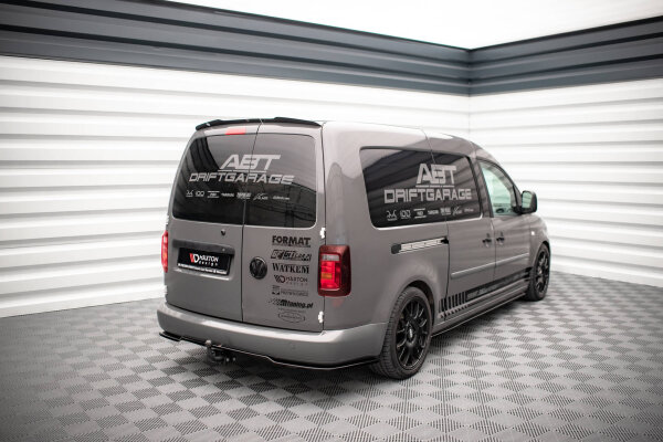 Maxton Design Spoiler Cap black gloss - VW Caddy MK3 Facelift