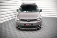 Maxton Design Front extension black gloss - VW Caddy MK3...