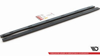 Maxton Design Side skirts extension extension black gloss - VW Caddy Long MK3 Facelift