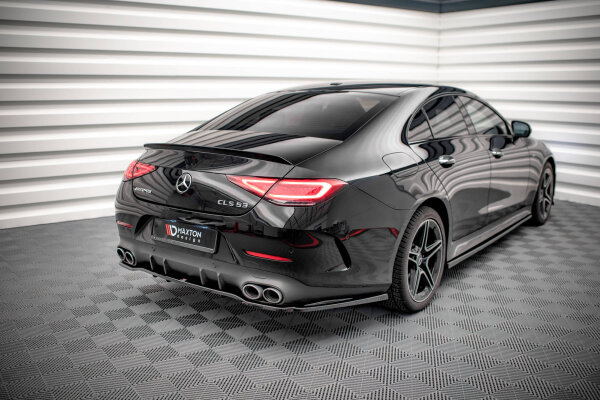 Maxton Design Mittlerer Diffusor Heckansatz DTM Look schwarz Hochglanz - Mercedes-AMG CLS 53 C257