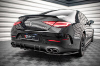 Maxton Design Mittlerer Diffusor Heckansatz DTM Look schwarz Hochglanz - Mercedes-AMG CLS 53 C257