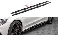 Maxton Design Side skirts extension extension V.1 black...