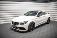 Maxton Design Side skirts extension extension V.1 black gloss - Mercedes-AMG C 63 AMG Coupe C205 Facelift