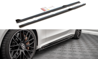 Maxton Design Side skirts extension extension V.2 black...