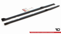 Maxton Design Side skirts extension extension V.2 black gloss - Mercedes-AMG C 63 AMG Coupe C205 Facelift