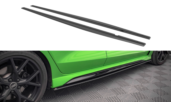 Maxton Design Street Pro Side skirts extension extension - Audi RS3 Sportback 8Y