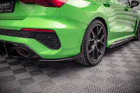 Maxton Design Hintere Seiten Flaps schwarz Hochglanz - Audi RS3 Limosine 8Y