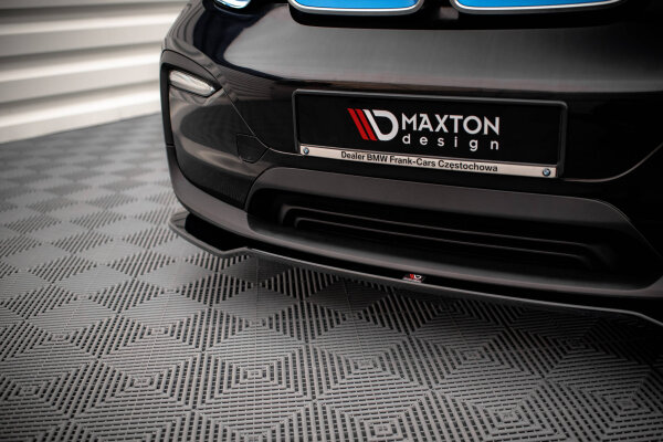 Maxton Design Front extension V.1 black gloss - BMW i3 MK1 Facelift