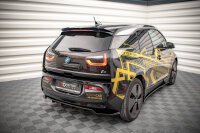 Maxton Design Middle diffuser rear extension DTM Look black gloss - BMW i3 MK1 Facelift