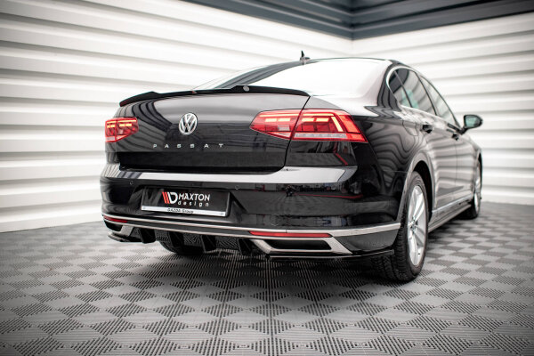 Maxton Design Spoiler Cap black gloss - VW Passat Limosine B8 Facelift