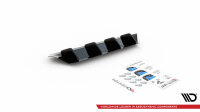 Maxton Design Diffuser rear extension black gloss - VW Passat B8 Facelift