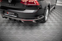 Maxton Design Rear extension Flaps diffuser black gloss - VW Passat B8 Facelift