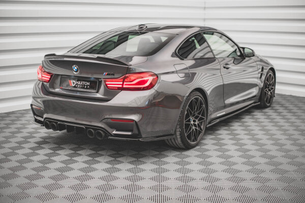 Maxton Design Diffuser rear extension black gloss - BMW M4 F82