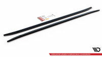 Maxton Design Side skirts extension extension black gloss - BMW 7 M-Package F01