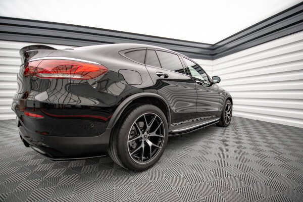 Maxton Design Seitenschweller Ansatz schwarz Hochglanz - Mercedes GLC Coupe AMG-Line C253 Facelift