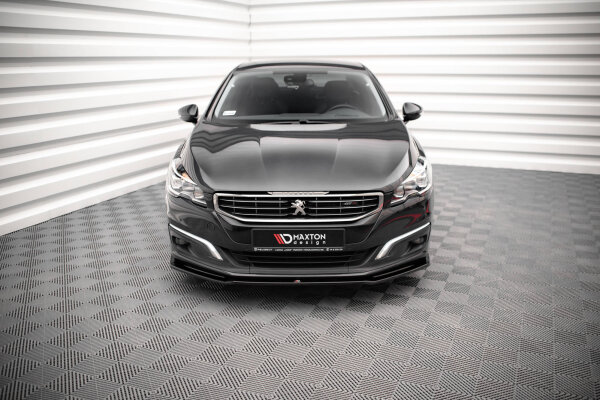 Maxton Design Front extension V.2 black gloss - Peugeot 508 GT MK1 Facelift