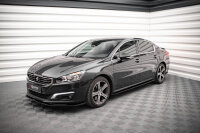 Maxton Design Seitenschweller Ansatz schwarz Hochglanz - Peugeot 508 GT MK1 Facelift