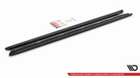 Maxton Design Side skirts extension extension black gloss - Peugeot 508 GT MK1 Facelift