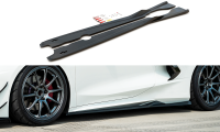 Maxton Design Side skirts extension extension black gloss...