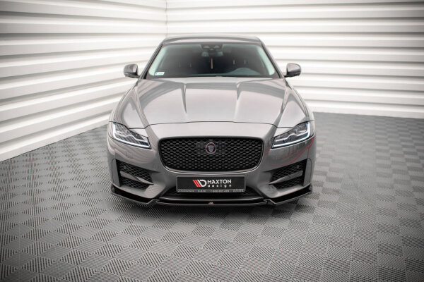 Maxton Design Front extension V.2 black gloss - Jaguar XF R-Sport MK2