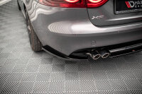 Maxton Design Heckansatz Flaps Diffusor schwarz Hochglanz - Jaguar XF R-Sport MK2