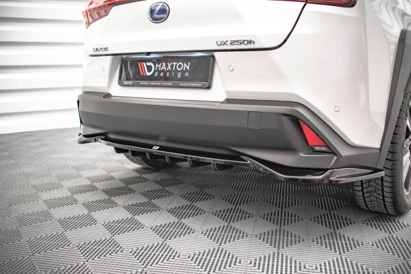 Maxton Design Middle diffuser rear extension DTM Look black gloss - Lexus UX MK1