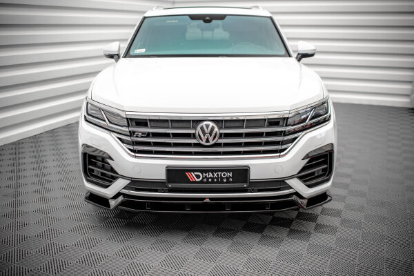 Maxton Design Frontansatz schwarz Hochglanz - VW Touareg R-Line MK3