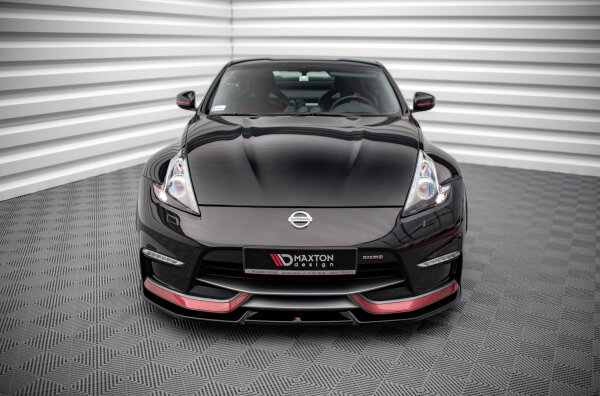 Maxton Design Front extension V.2 black gloss - Nissan 370Z Nismo Facelift