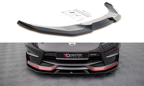 Maxton Design Front extension V.2 black gloss - Nissan 370Z Nismo Facelift