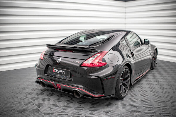 Maxton Design Middle diffuser rear extension black gloss - Nissan 370Z Nismo Facelift