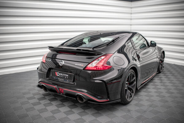 Maxton Design Heckansatz Flaps Diffusor schwarz Hochglanz - Nissan 370Z Nismo Facelift