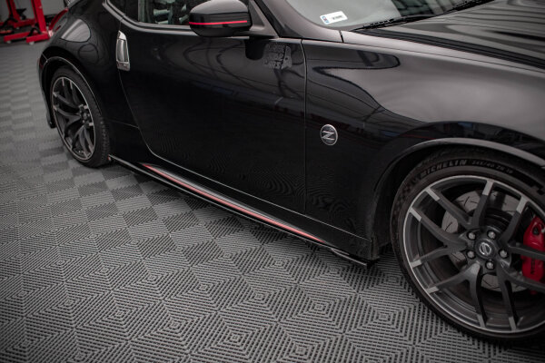 Maxton Design Seitenschweller Ansatz V.1 schwarz Hochglanz - Nissan 370Z Nismo Facelift