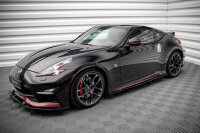 Maxton Design Side skirts extension extension V.2 black gloss - Nissan 370Z Nismo Facelift