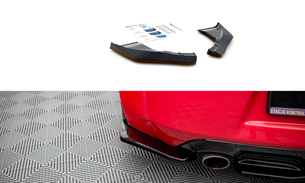 Maxton Design Rear extension Flaps diffuser black gloss - Nissan 370Z Facelift