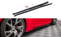 Maxton Design Side skirts extension extension black gloss - Nissan 370Z Facelift
