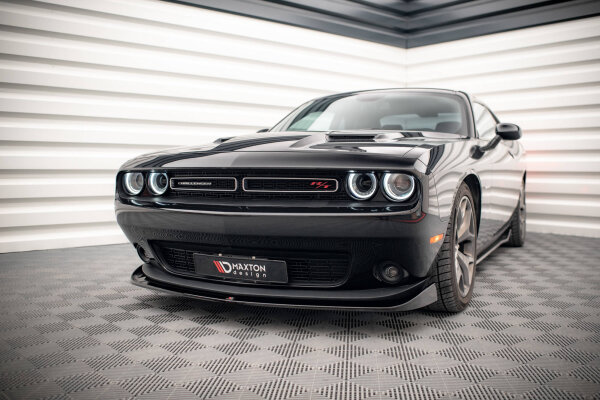 Maxton Design Front extension black gloss - Dodge Challenger RT MK3 Facelift