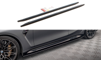 Maxton Design Side skirts extension extension V.1 black...