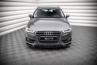 Maxton Design Frontansatz schwarz Hochglanz - Audi A3...