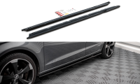 Maxton Design Side skirts extension extension black gloss...