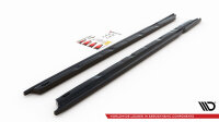 Maxton Design Side skirts extension extension black gloss - Audi A3 Sportback 8V