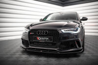 Maxton Design Front extension black gloss - Audi A6 RS6...