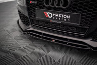 Maxton Design Front extension black gloss - Audi A6 RS6 Look C7