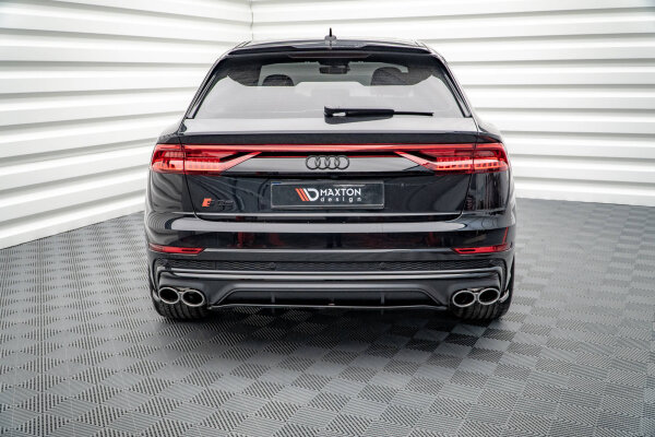 Maxton Design Middle diffuser rear extension DTM Look black gloss - Audi SQ8 MK1