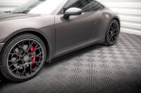 Maxton Design Side skirts extension extension black gloss - Porsche 911 Carrera 4S 992